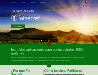 fatsecret.cl screenshot