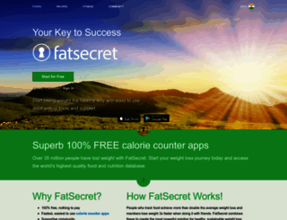 fatsecret.co.in screenshot