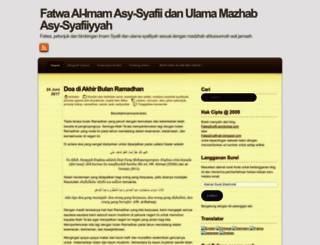fatwasyafii.wordpress.com screenshot