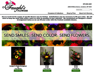 faughtsflowers.com screenshot