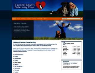 faulknercountyvetclinic.com screenshot