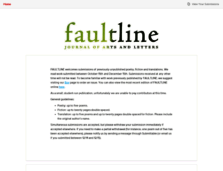 faultline.submittable.com screenshot