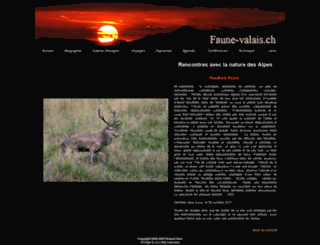 faune-valais.ch screenshot