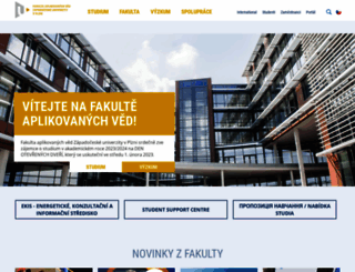 fav.zcu.cz screenshot