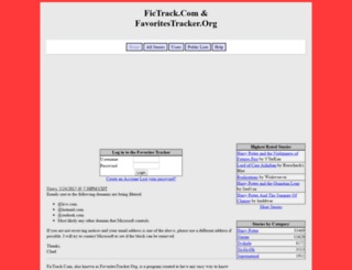 favoritestracker.org screenshot