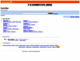 favoritos.org screenshot