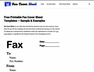 fax-cover-sheet.com screenshot