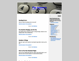 faxanswers.com screenshot