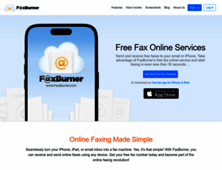 faxburner.com screenshot