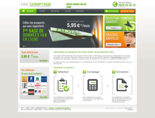 faxcomptage.com screenshot