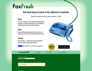 faxfresh.com screenshot
