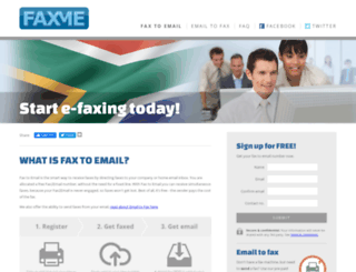 faxme.co.za screenshot
