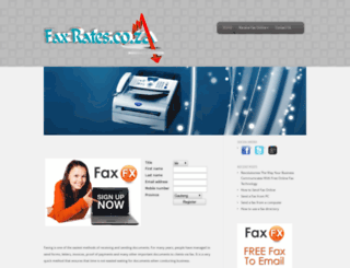 faxrates.co.za screenshot