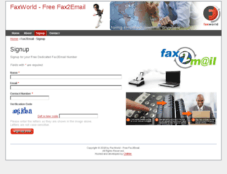 faxworld.co.za screenshot