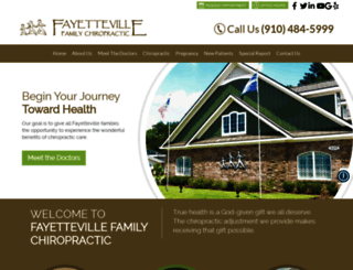 fayettevillechiropractic.com screenshot