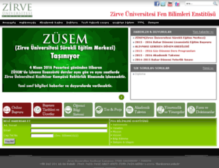 fbe.zirve.edu.tr screenshot