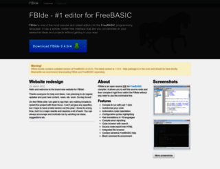 fbide.freebasic.net screenshot