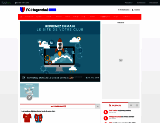 fc-hagenthal.footeo.com screenshot