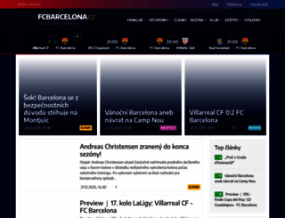 fcbarcelona.cz screenshot