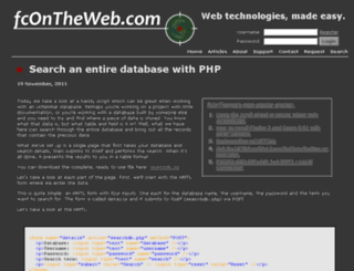 fcontheweb.com screenshot