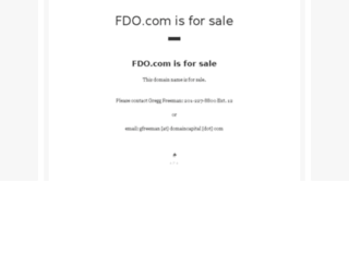 fdo.com screenshot