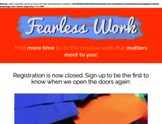fearlesswork.com screenshot