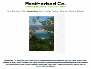 featherbed.co.za screenshot