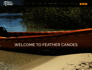 feathercanoes.com screenshot