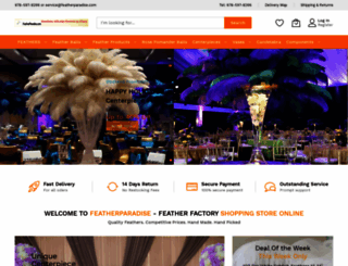 featherparadise.com screenshot