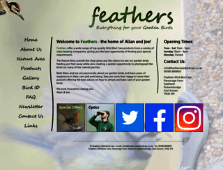 featherswildbirdcare.co.uk screenshot