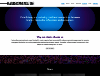 featurecommunications.com.au screenshot