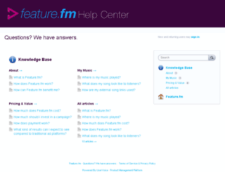 featurefm.uservoice.com screenshot