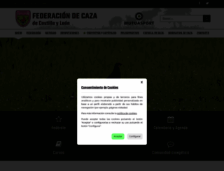 fedecazacyl.es screenshot