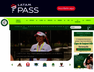 federacioncolombianadegolf.com screenshot