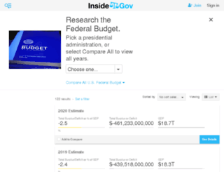 federal-budget.findthebest.com screenshot