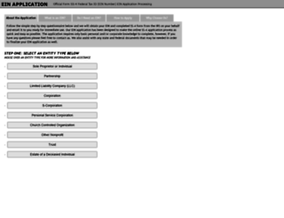 federal-ein-application.com screenshot