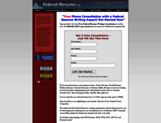 federal-resume.org screenshot