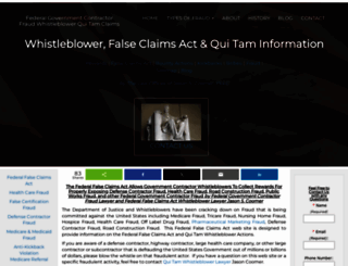 federalgovernmentcontractorfraud.com screenshot