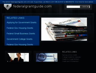 federalgrantguide.com screenshot