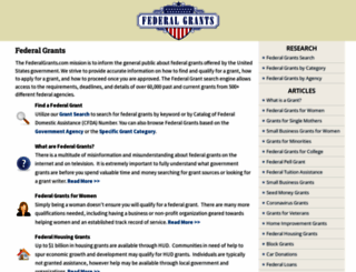 federalgrants.com screenshot