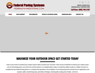 federalpavingsystems.com screenshot
