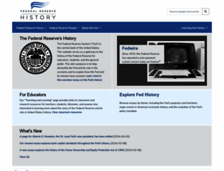 federalreservehistory.org screenshot