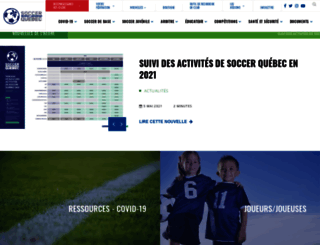 federation-soccer.qc.ca screenshot
