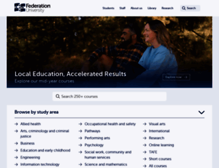federation.edu.au screenshot
