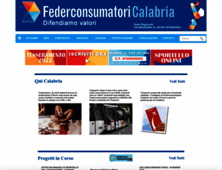 federconsumatoricalabria.it screenshot