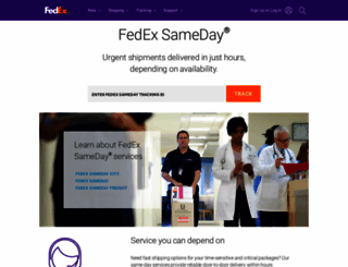 fedexsameday.com screenshot