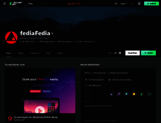 fediafedia.deviantart.com screenshot