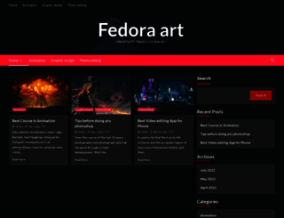 fedora-art.org screenshot