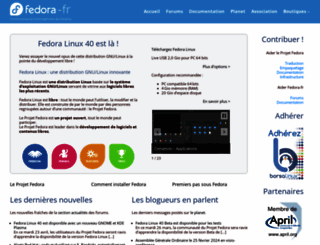 fedora-fr.org screenshot