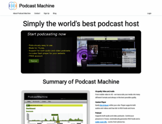 feed.podcastmachine.com screenshot